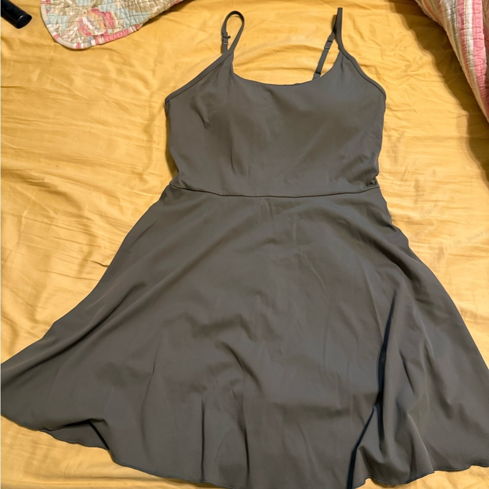 HALARA SoftlyZero Plush 2 in 1 Pocket Mini Slip Dance Active Dress NWOT